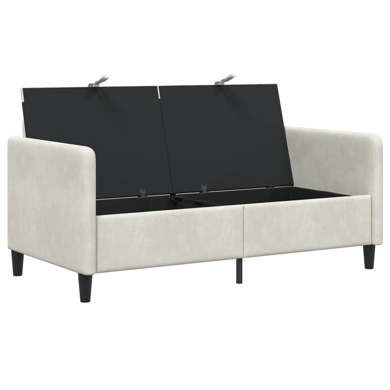 vidaXL Sofa z miejscem do przechowywania kremowy 152 x 78 x 87 cm