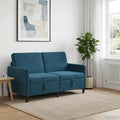 vidaXL Sofa z miejscem do przechowywania niebieski 152 x 78 x 87 cm