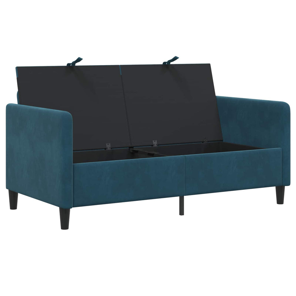vidaXL Sofa z miejscem do przechowywania niebieski 152 x 78 x 87 cm