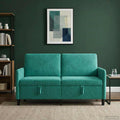 vidaXL Sofa z miejscem do przechowywania Turkusowy 152 x 78 x 87 cm