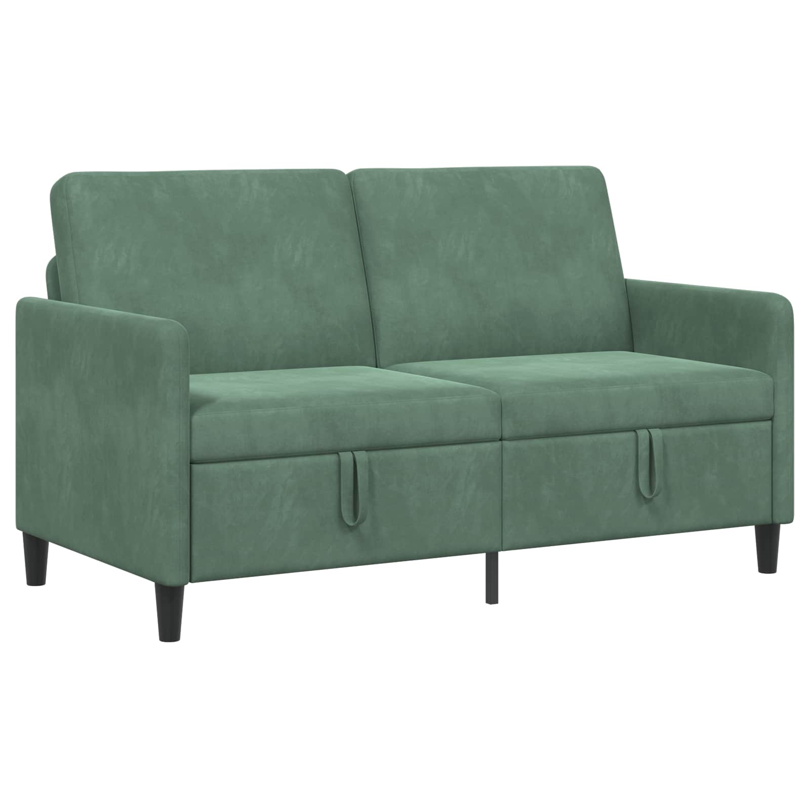 vidaXL Sofa z miejscem do przechowywania Zielony morski Poliester