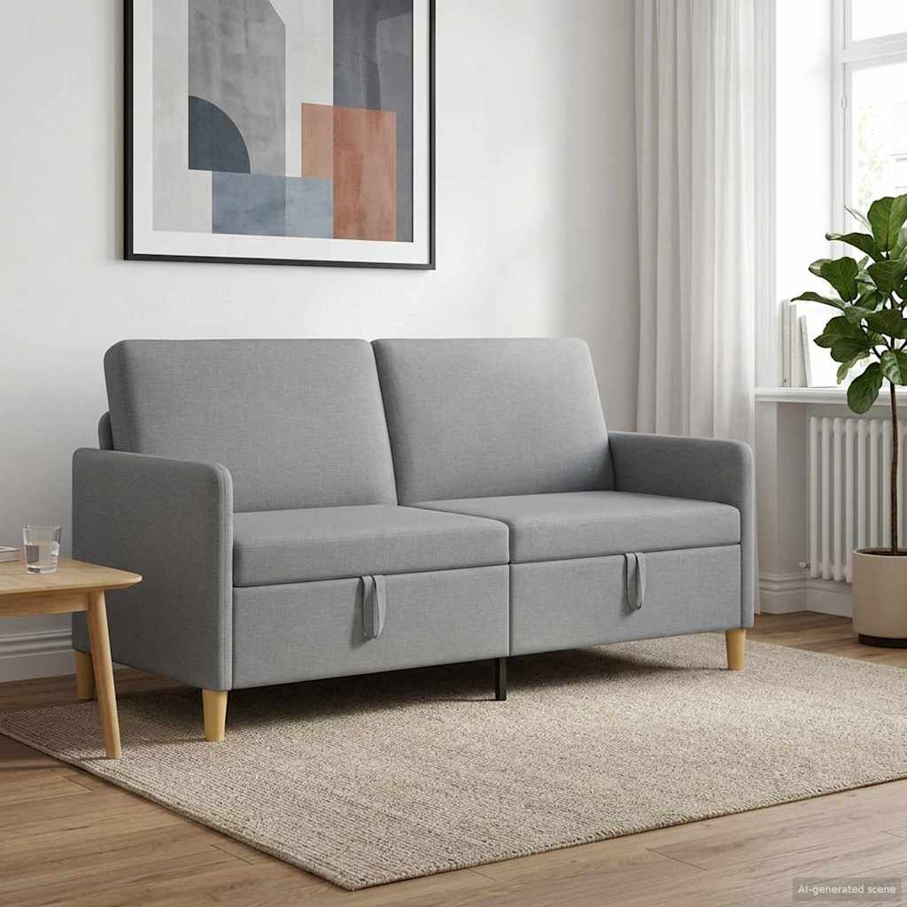 vidaXL Sofa z miejscem do przechowywania jasnoszary 172 x 78 x 87 cm