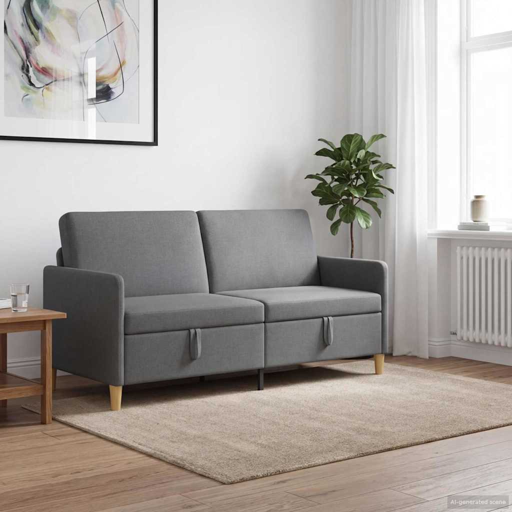 vidaXL Sofa z miejscem do przechowywania ciemnoszary 172 x 78 x 87 cm