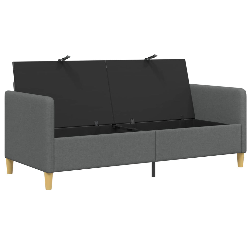 vidaXL Sofa z miejscem do przechowywania ciemnoszary 172 x 78 x 87 cm