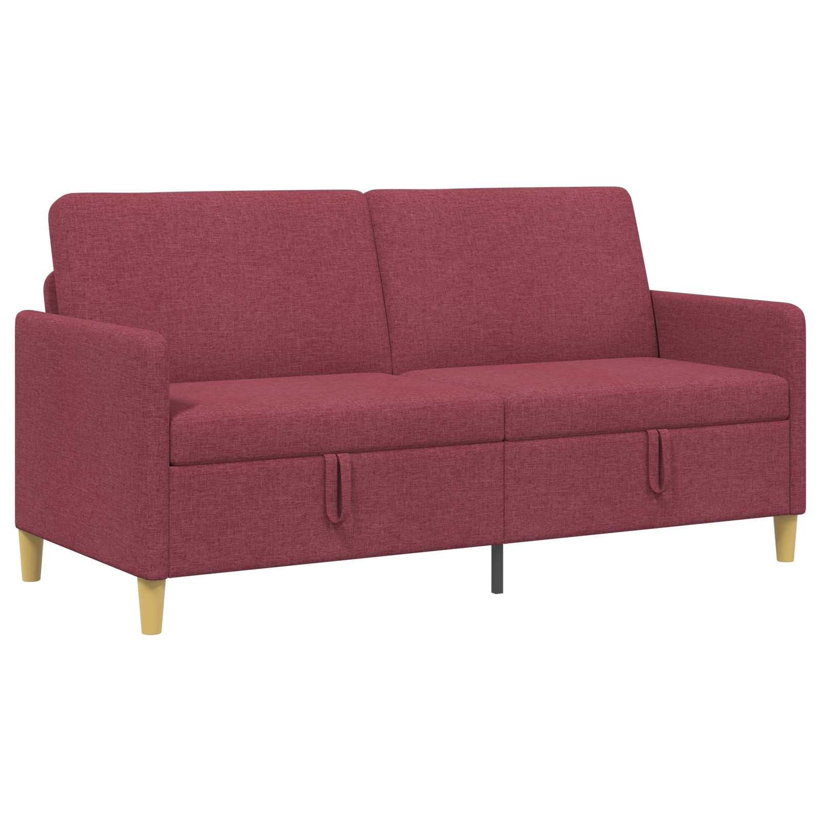 vidaXL Sofa z miejscem do przechowywania Czerwone wino