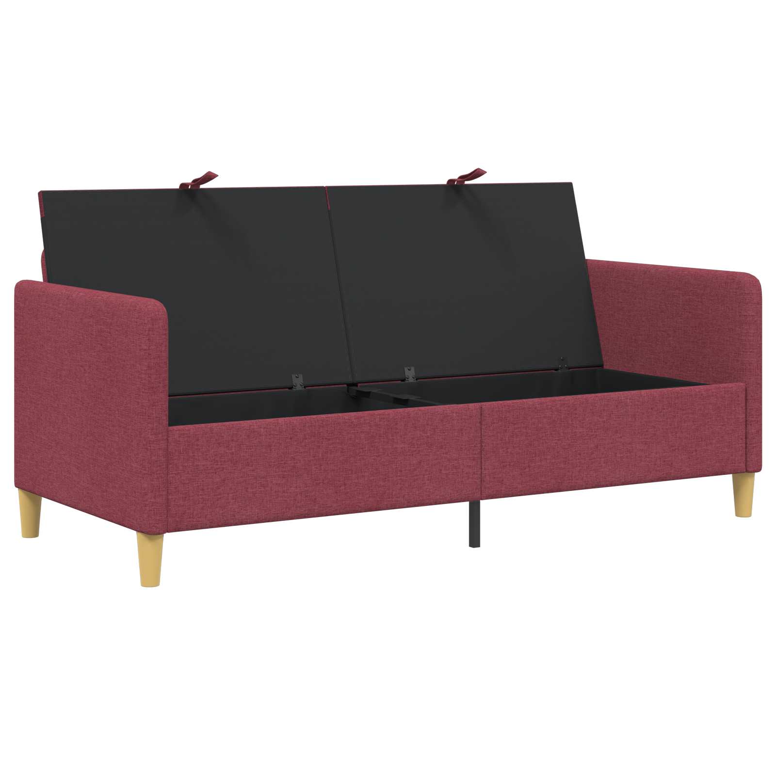 vidaXL Sofa z miejscem do przechowywania Czerwone wino