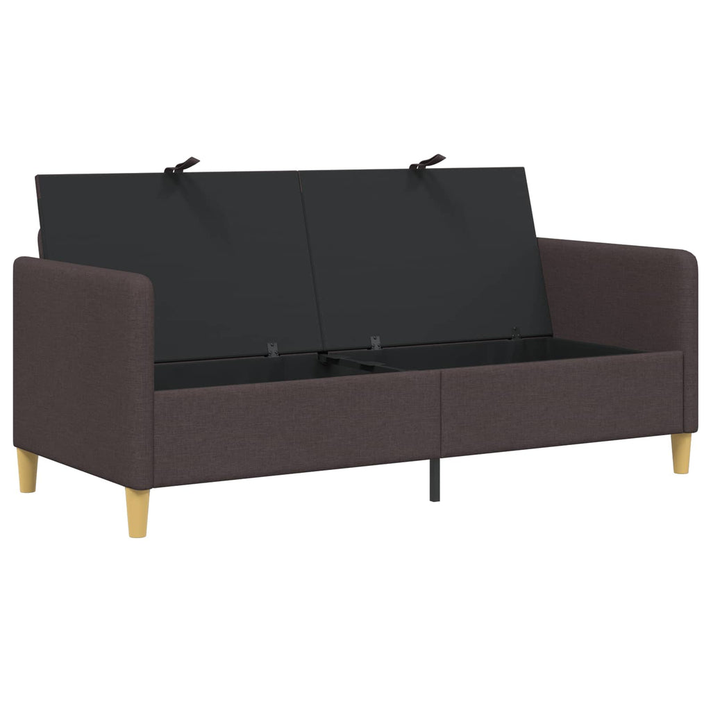 vidaXL Sofa z miejscem do przechowywania Ciemny brąz 172 x 78 x 87 cm
