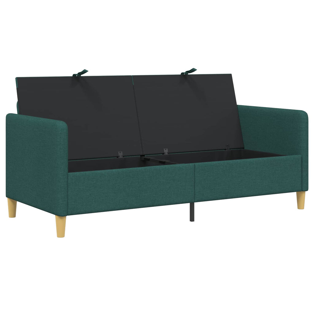 vidaXL Sofa z miejscem do przechowywania Ciemnozielony