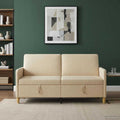 vidaXL Sofa z miejscem do przechowywania kremowy 172 x 78 x 87 cm