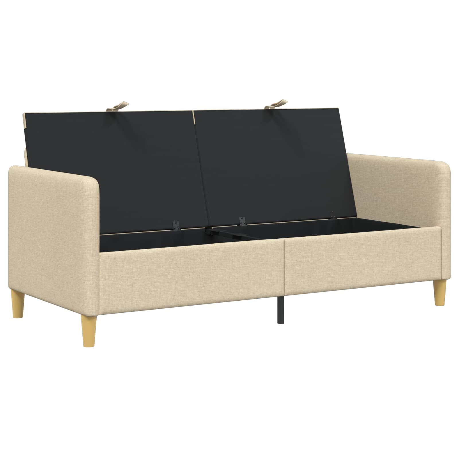 vidaXL Sofa z miejscem do przechowywania kremowy 172 x 78 x 87 cm