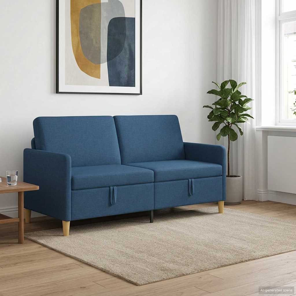 vidaXL Sofa z miejscem do przechowywania niebieski 172 x 78 x 87 cm