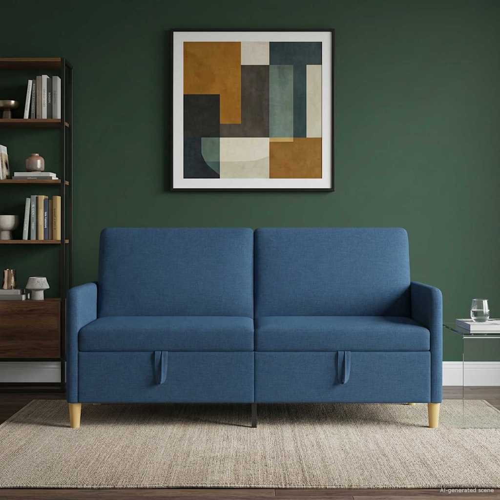 vidaXL Sofa z miejscem do przechowywania niebieski 172 x 78 x 87 cm