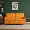 vidaXL Sofa z miejscem do przechowywania Ciemny Żółty 172 x 78 x 87 cm