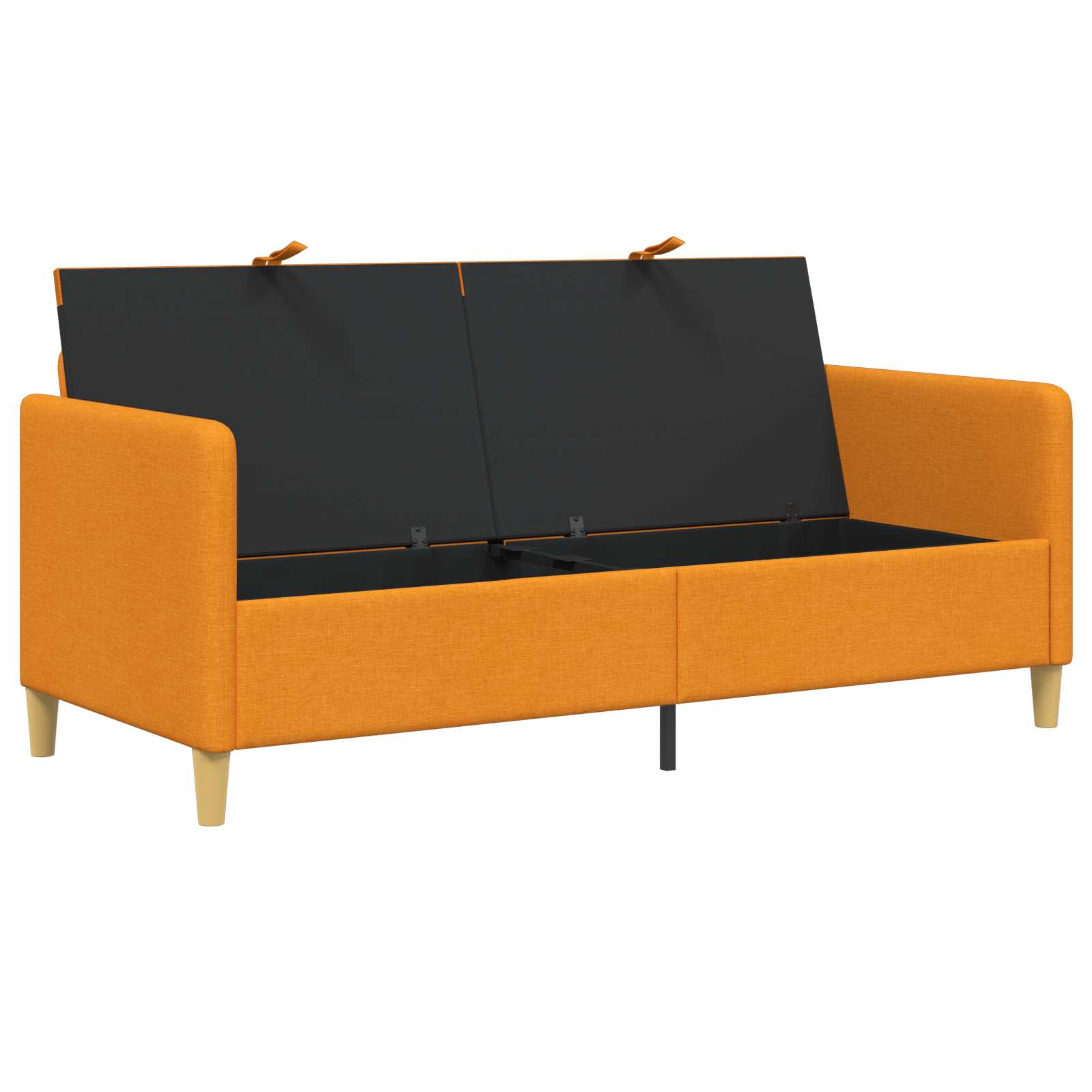 vidaXL Sofa z miejscem do przechowywania Ciemny Żółty 172 x 78 x 87 cm
