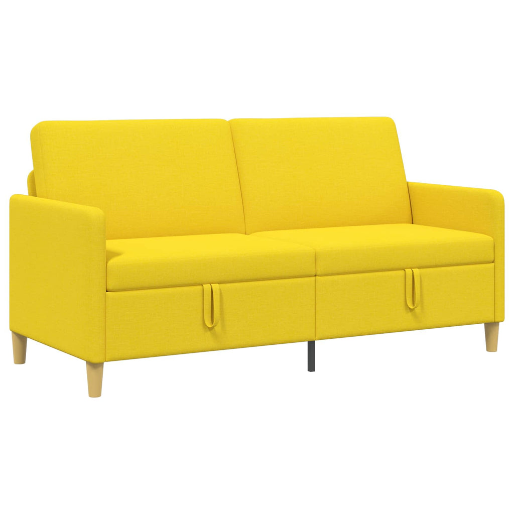 vidaXL Sofa z miejscem do przechowywania Jasnożółty 172 x 78 x 87 cm