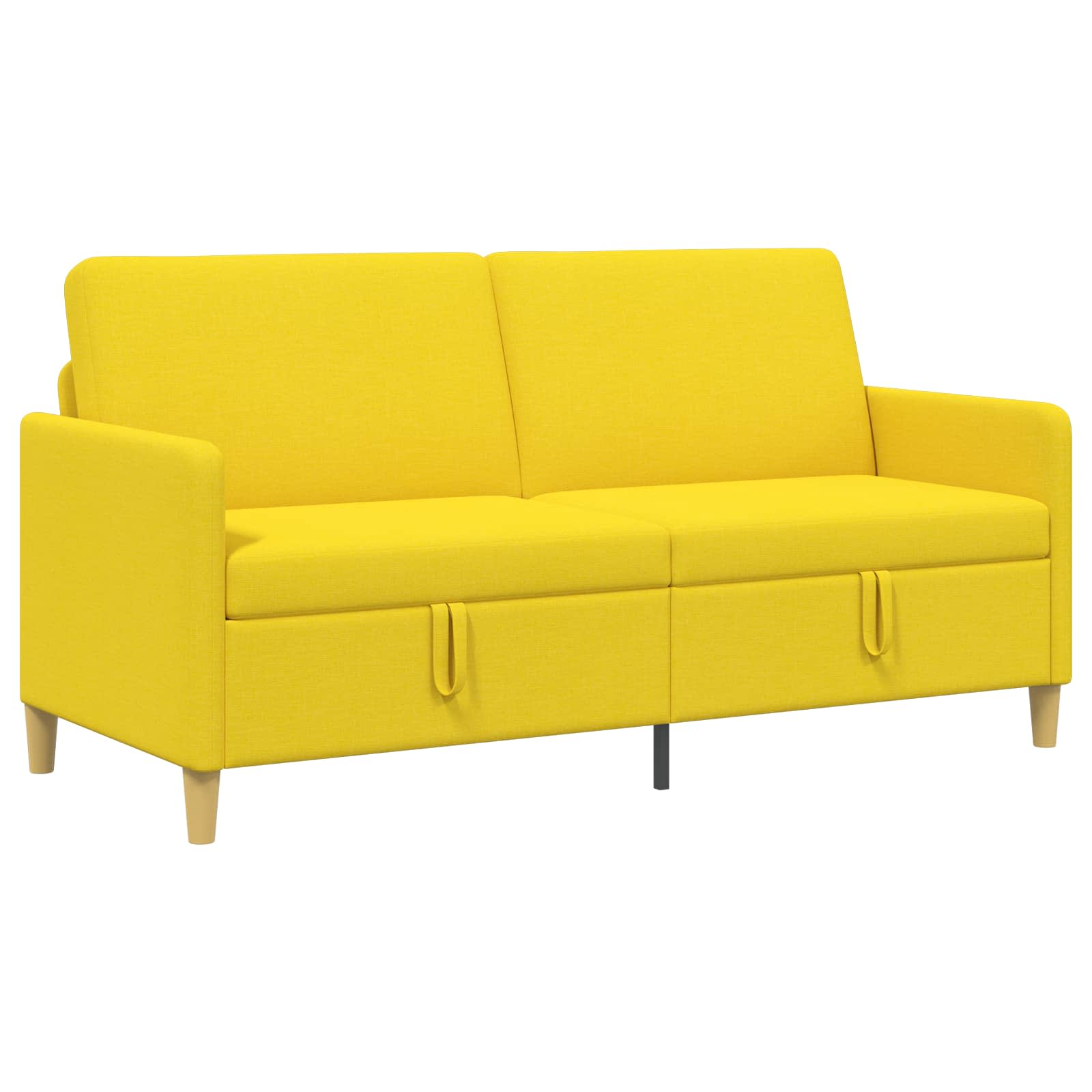vidaXL Sofa z miejscem do przechowywania Jasnożółty 172 x 78 x 87 cm