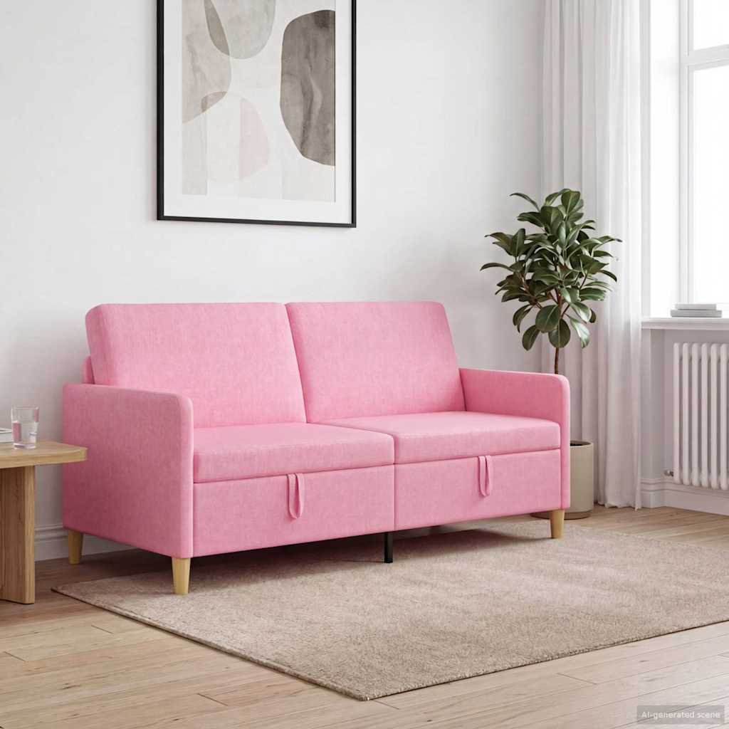 vidaXL Sofa z miejscem do przechowywania różowy 172 x 78 x 87 cm