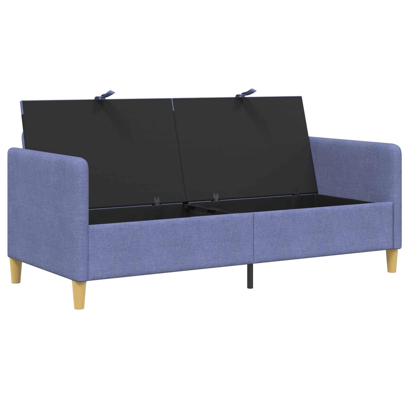 vidaXL Sofa z miejscem do przechowywania Niebieski dżins