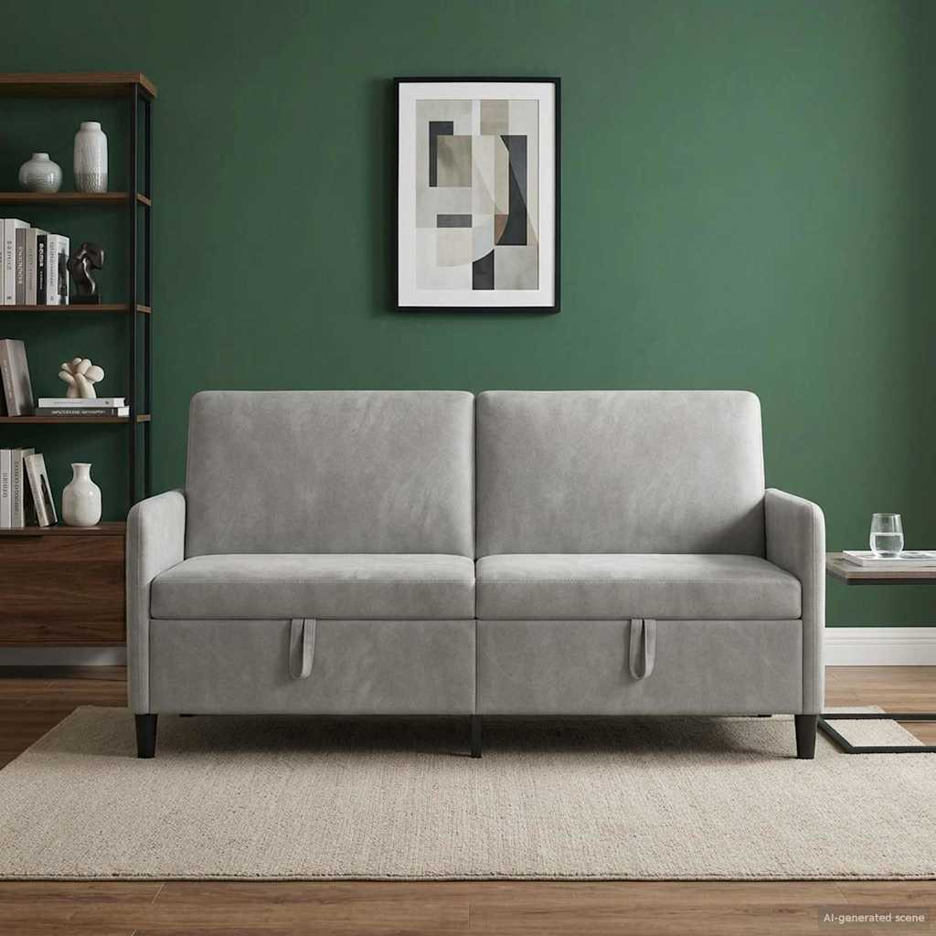 vidaXL Sofa z miejscem do przechowywania jasnoszary 172 x 78 x 87 cm