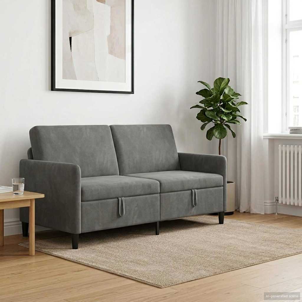 vidaXL Sofa z miejscem do przechowywania ciemnoszary 172 x 78 x 87 cm