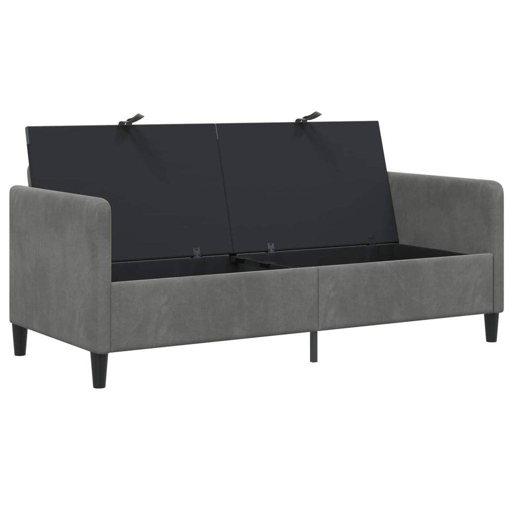 vidaXL Sofa z miejscem do przechowywania ciemnoszary 172 x 78 x 87 cm