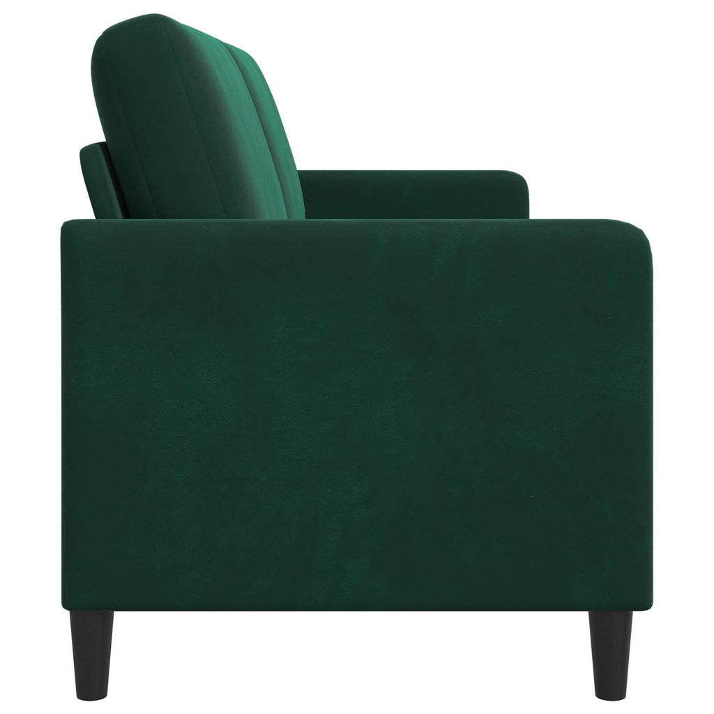 vidaXL Sofa z miejscem do przechowywania Ciemnozielony Poliester