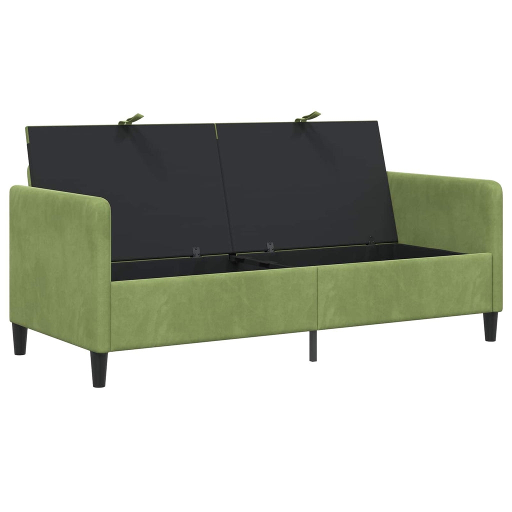 vidaXL Sofa z miejscem do przechowywania Jasnozielony 172 x 78 x 87 cm