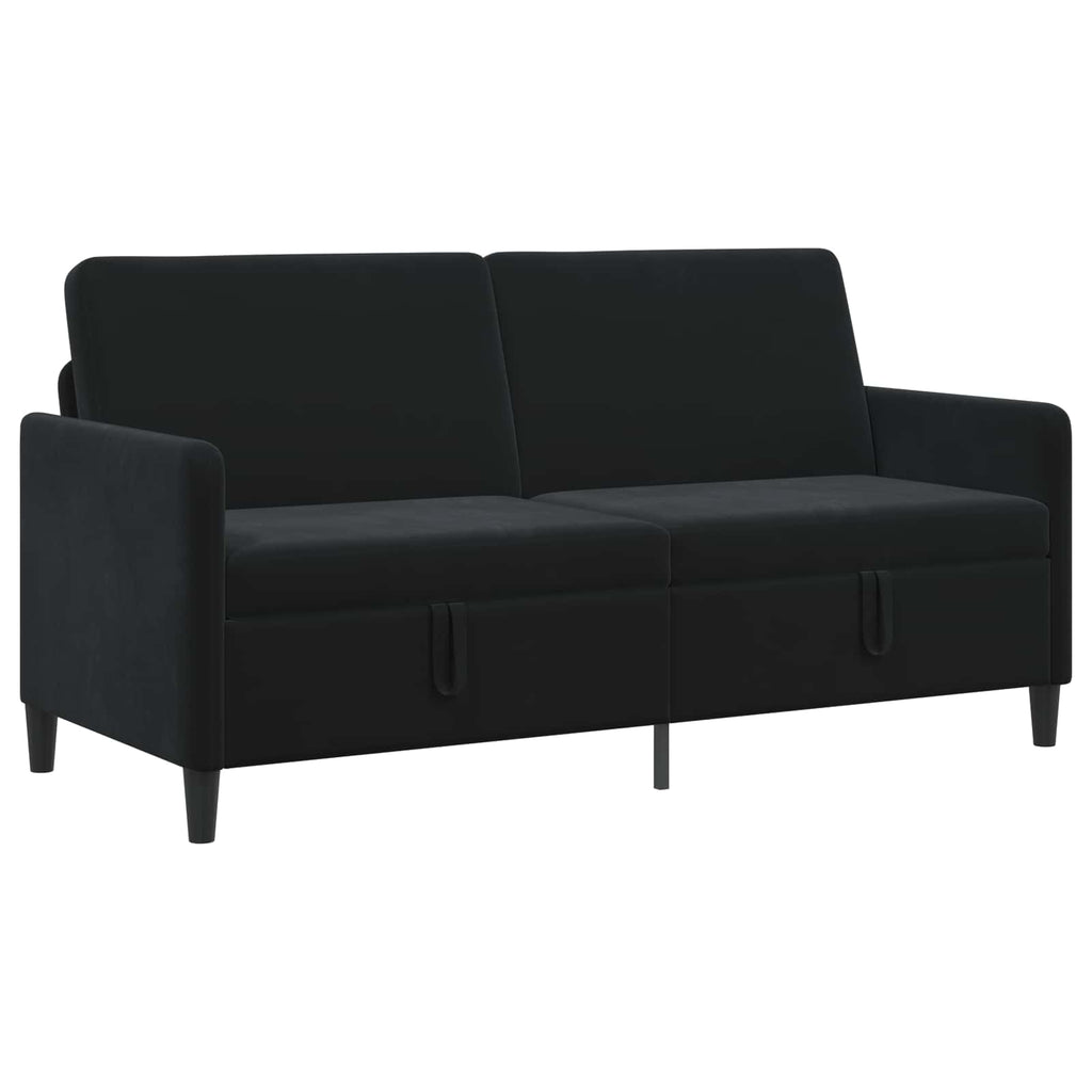 vidaXL Sofa z miejscem do przechowywania Czarny 172 x 78 x 87 cm
