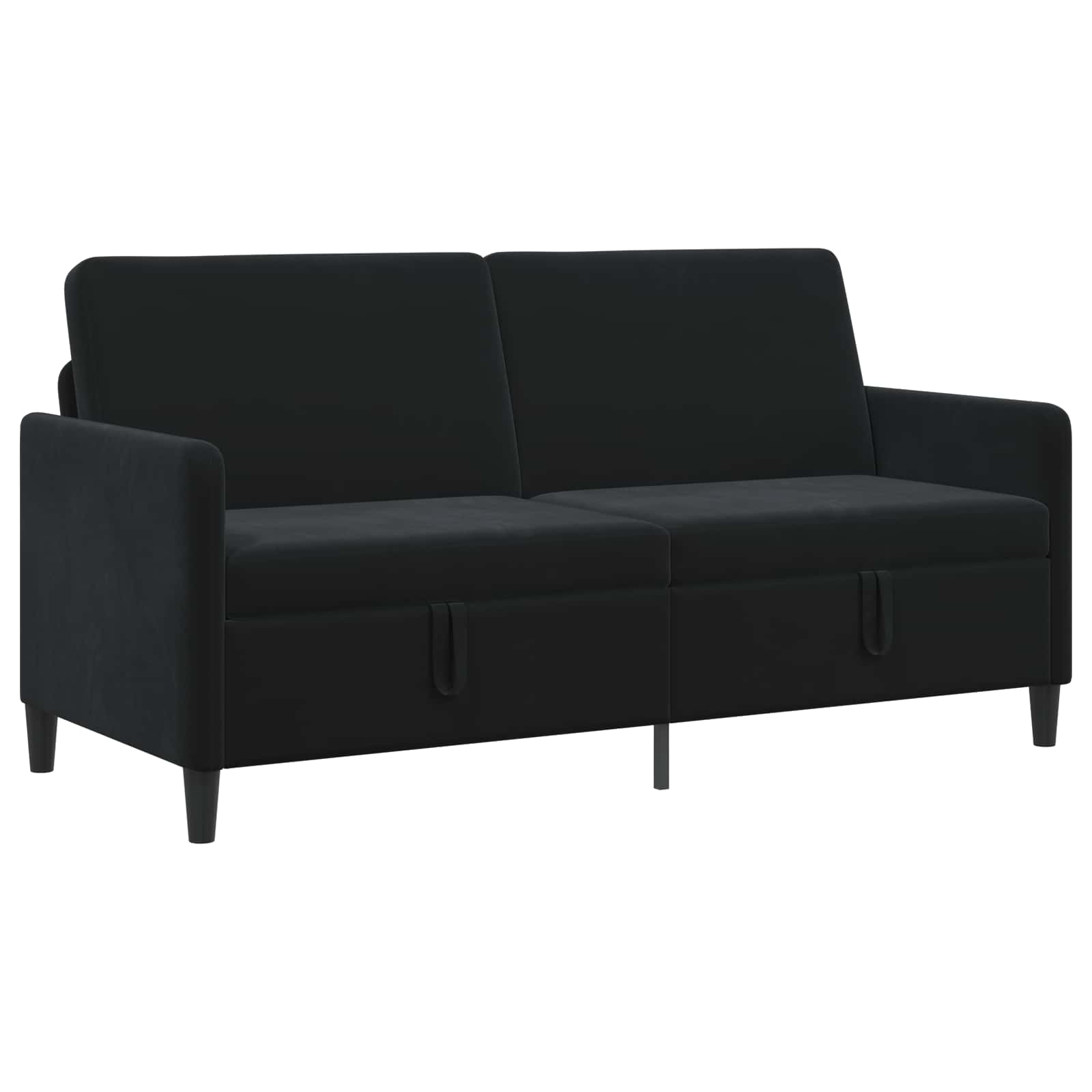 vidaXL Sofa z miejscem do przechowywania Czarny 172 x 78 x 87 cm