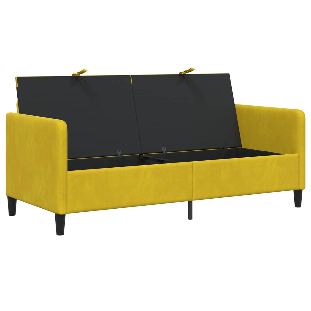 vidaXL Sofa z miejscem do przechowywania żółty 172 x 78 x 87 cm