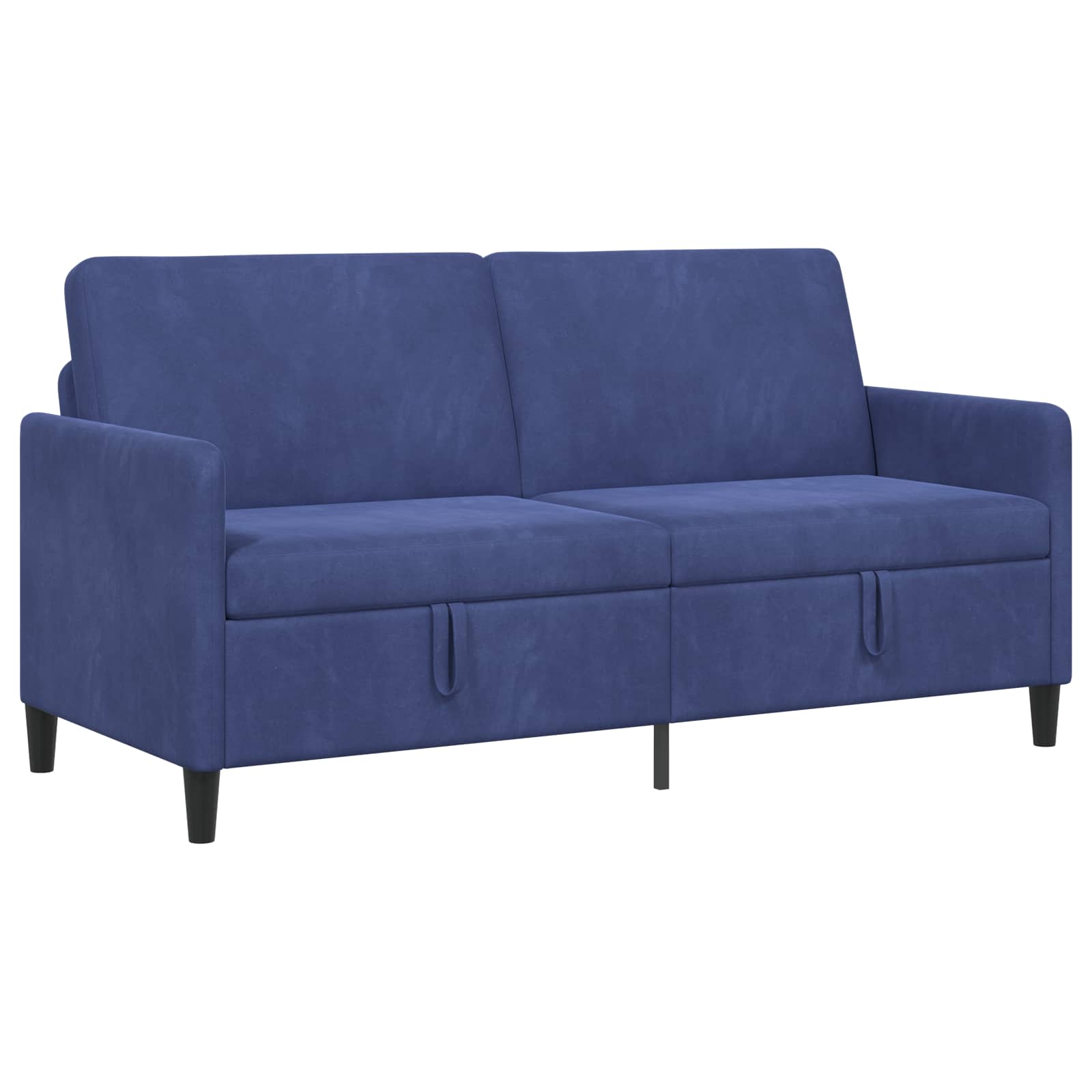 vidaXL Sofa z miejscem do przechowywania Niebieski policyjny Poliester