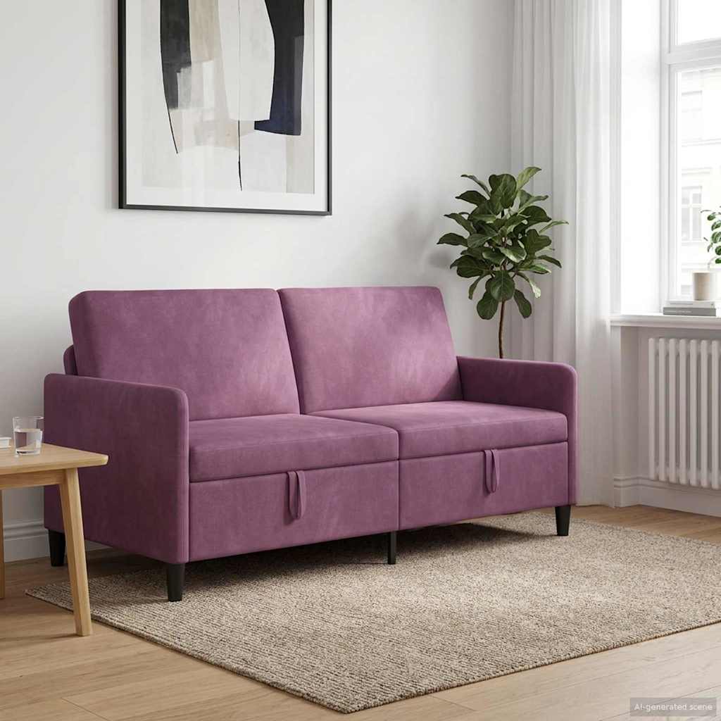 vidaXL Sofa z miejscem do przechowywania Fioletowy 172 x 78 x 87 cm