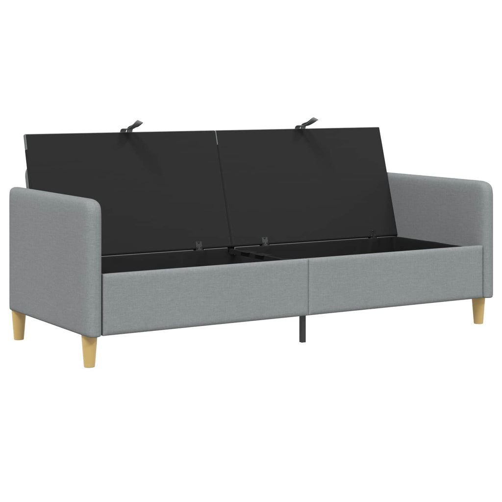 vidaXL Sofa z miejscem do przechowywania jasnoszary 192 x 78 x 87 cm