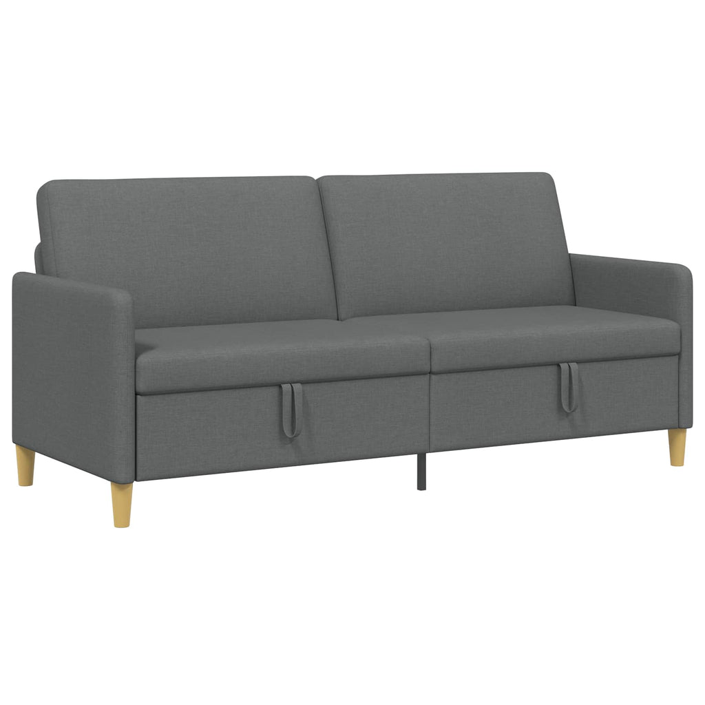 vidaXL Sofa z miejscem do przechowywania ciemnoszary 192 x 78 x 87 cm