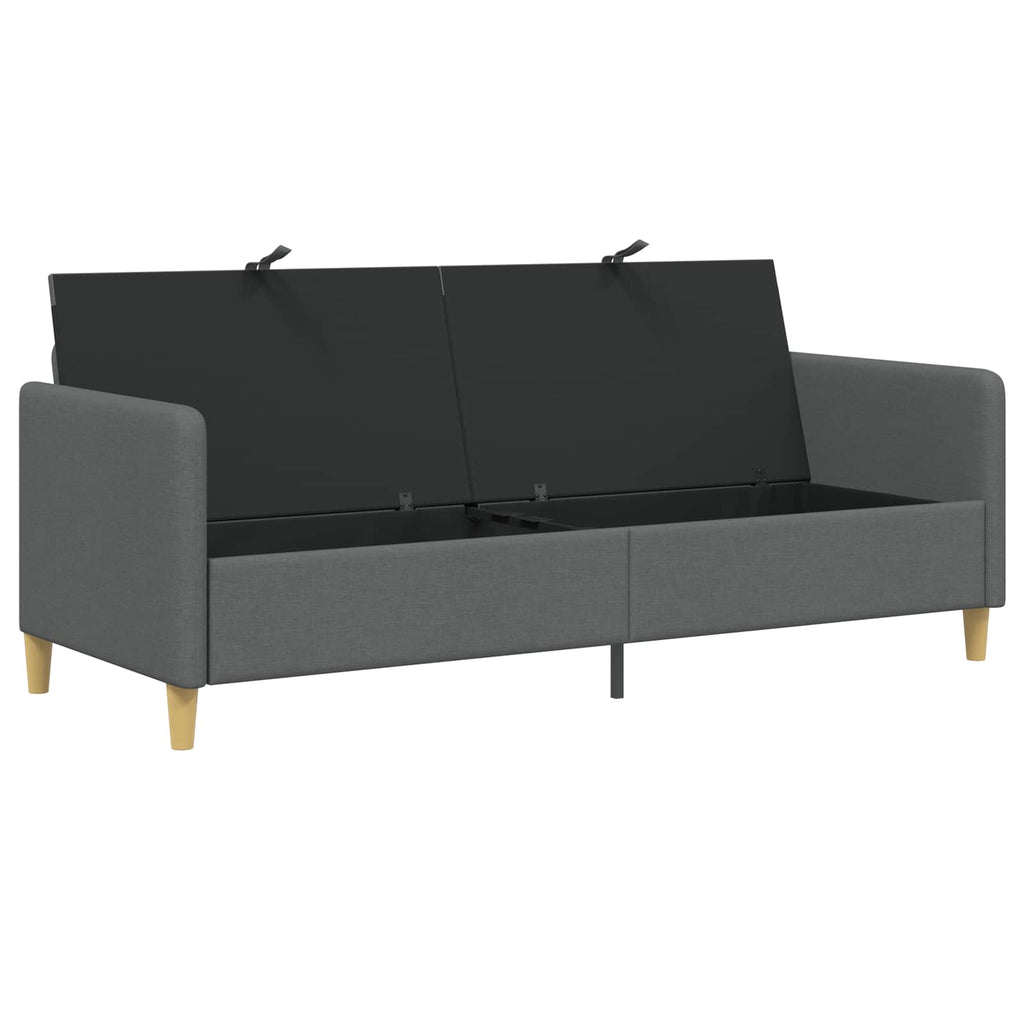vidaXL Sofa z miejscem do przechowywania ciemnoszary 192 x 78 x 87 cm