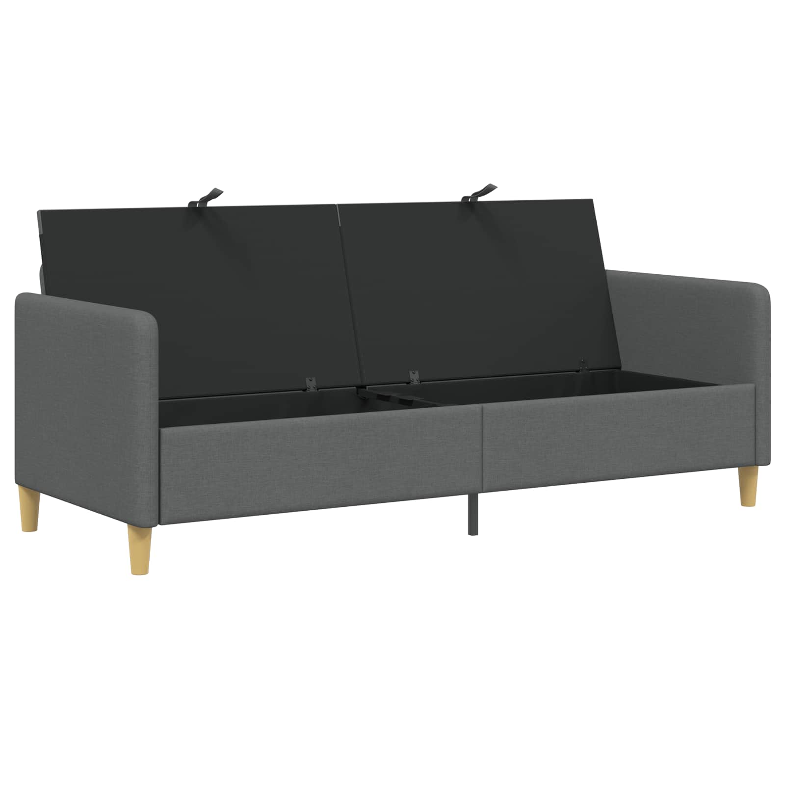 vidaXL Sofa z miejscem do przechowywania ciemnoszary 192 x 78 x 87 cm