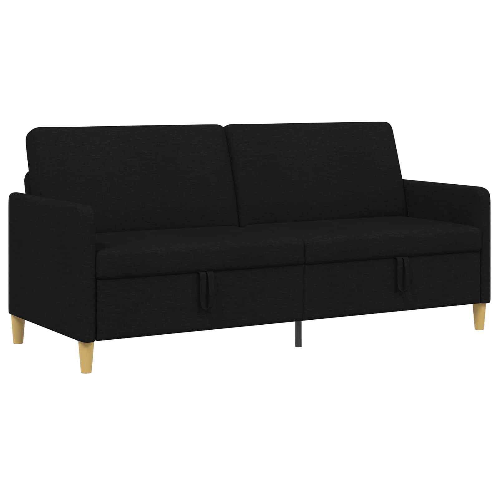 vidaXL Sofa z miejscem do przechowywania Czarny 192 x 78 x 87 cm