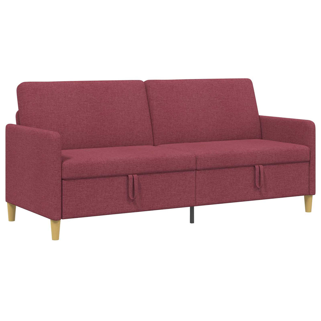 vidaXL Sofa z miejscem do przechowywania Czerwone wino