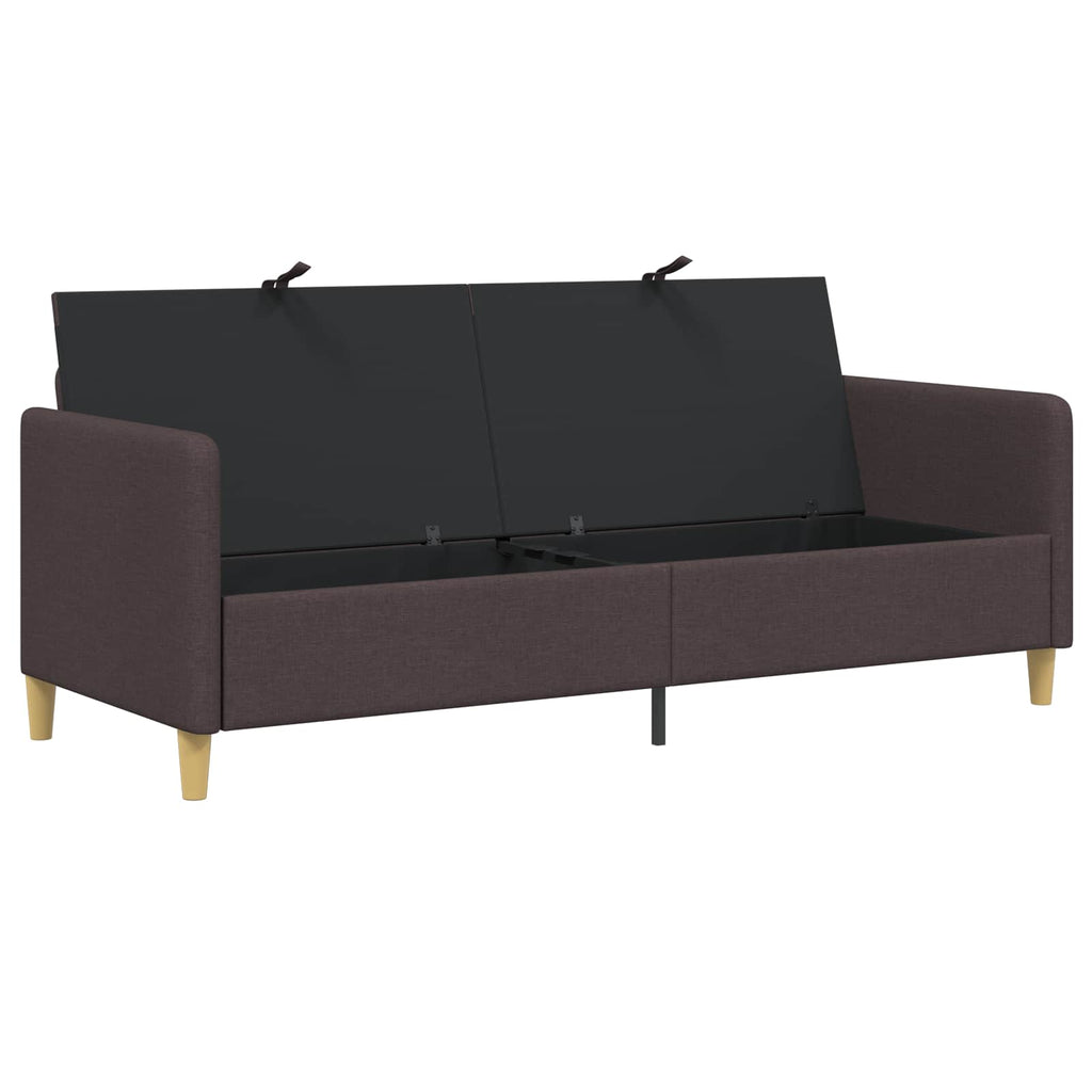 vidaXL Sofa z miejscem do przechowywania Ciemny brąz 192 x 78 x 87 cm