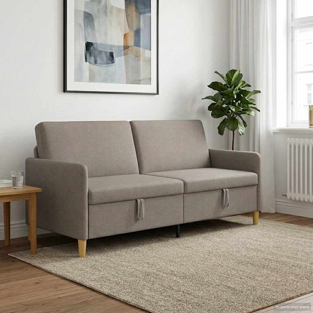 vidaXL Sofa z miejscem do przechowywania Ciemnoszary 192 x 78 x 87 cm