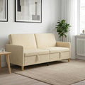 vidaXL Sofa z miejscem do przechowywania kremowy 192 x 78 x 87 cm
