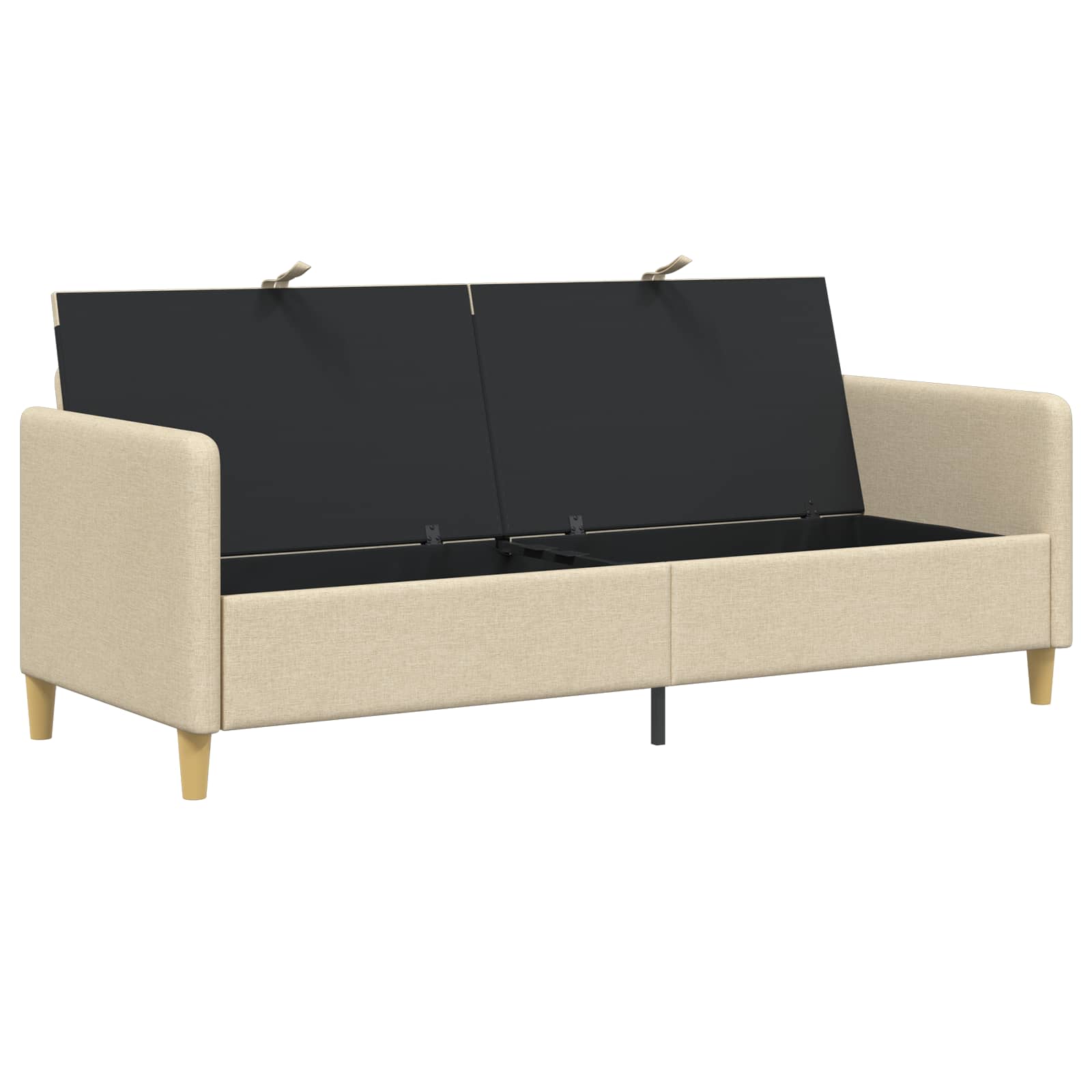vidaXL Sofa z miejscem do przechowywania kremowy 192 x 78 x 87 cm