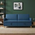 vidaXL Sofa z miejscem do przechowywania niebieski 192 x 78 x 87 cm