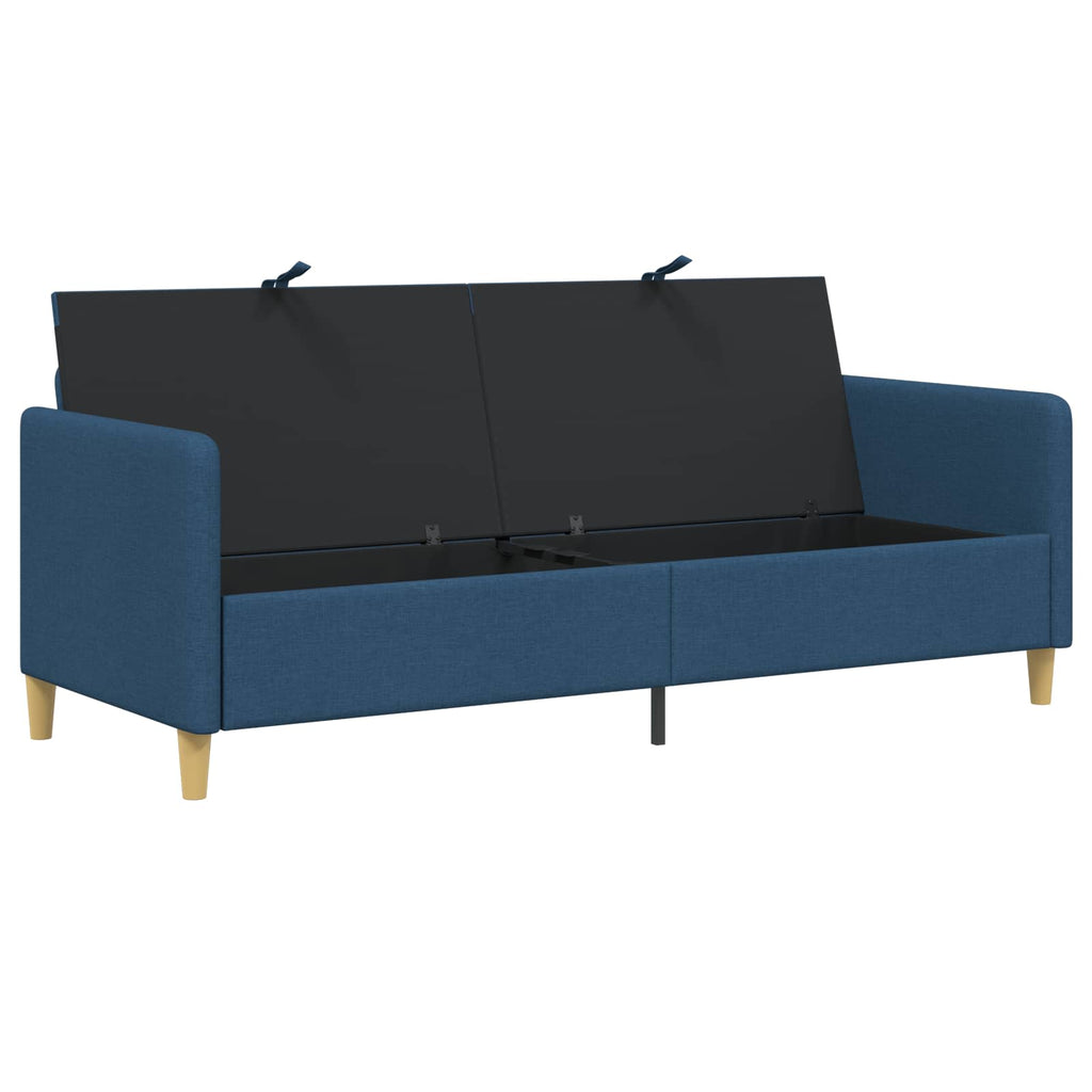 vidaXL Sofa z miejscem do przechowywania niebieski 192 x 78 x 87 cm
