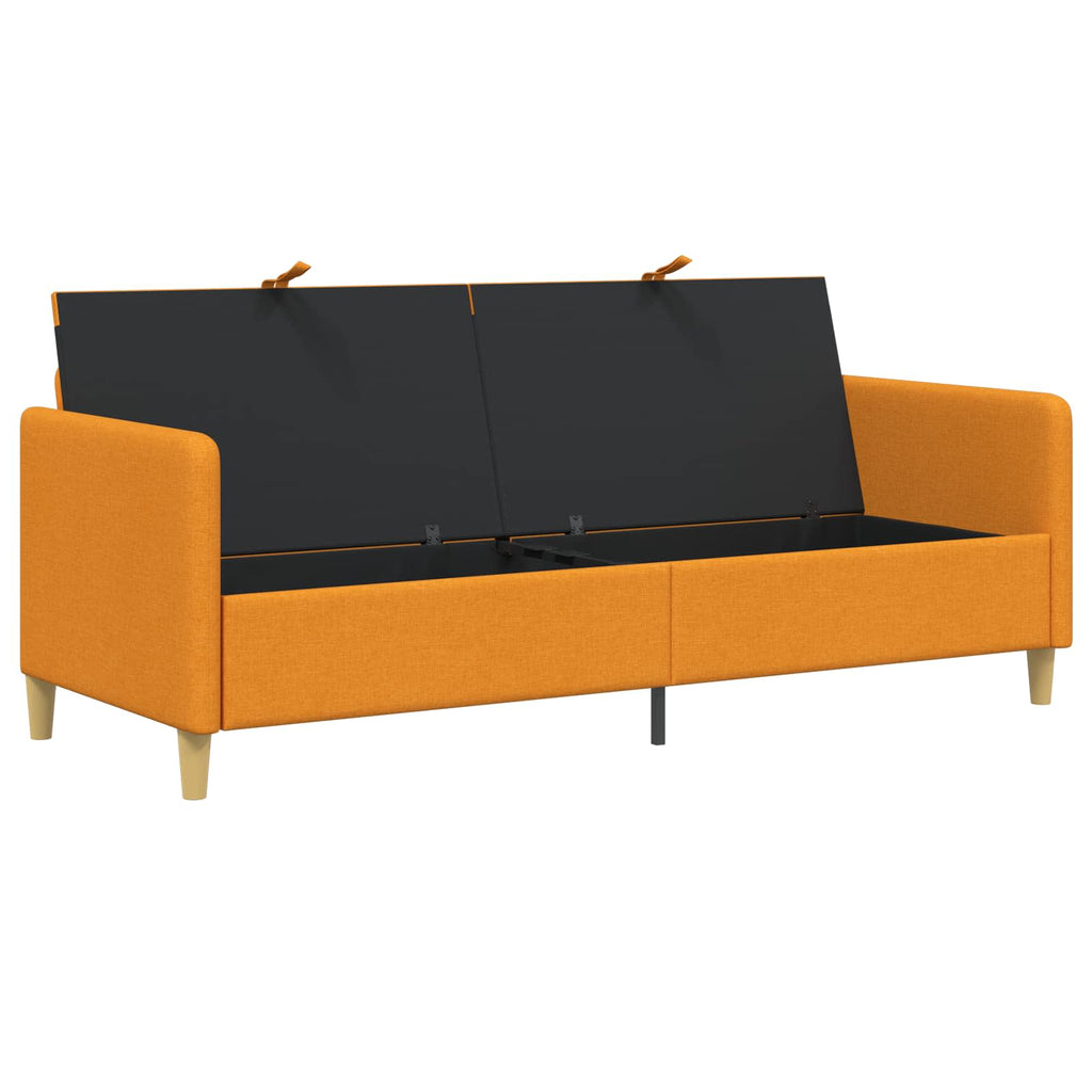 vidaXL Sofa z miejscem do przechowywania Ciemny Żółty 192 x 78 x 87 cm