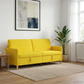 vidaXL Sofa z miejscem do przechowywania Jasnożółty 192 x 78 x 87 cm