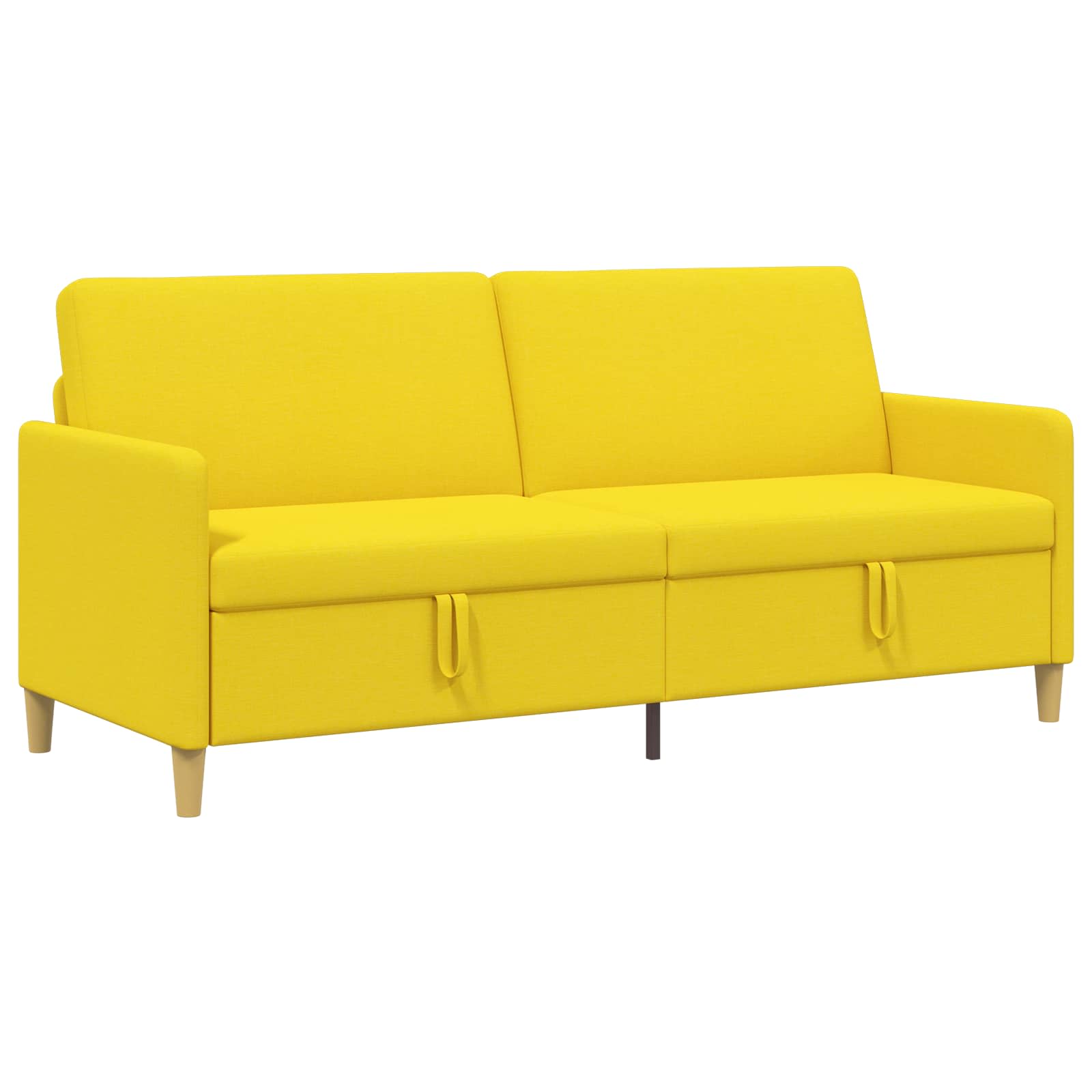vidaXL Sofa z miejscem do przechowywania Jasnożółty 192 x 78 x 87 cm