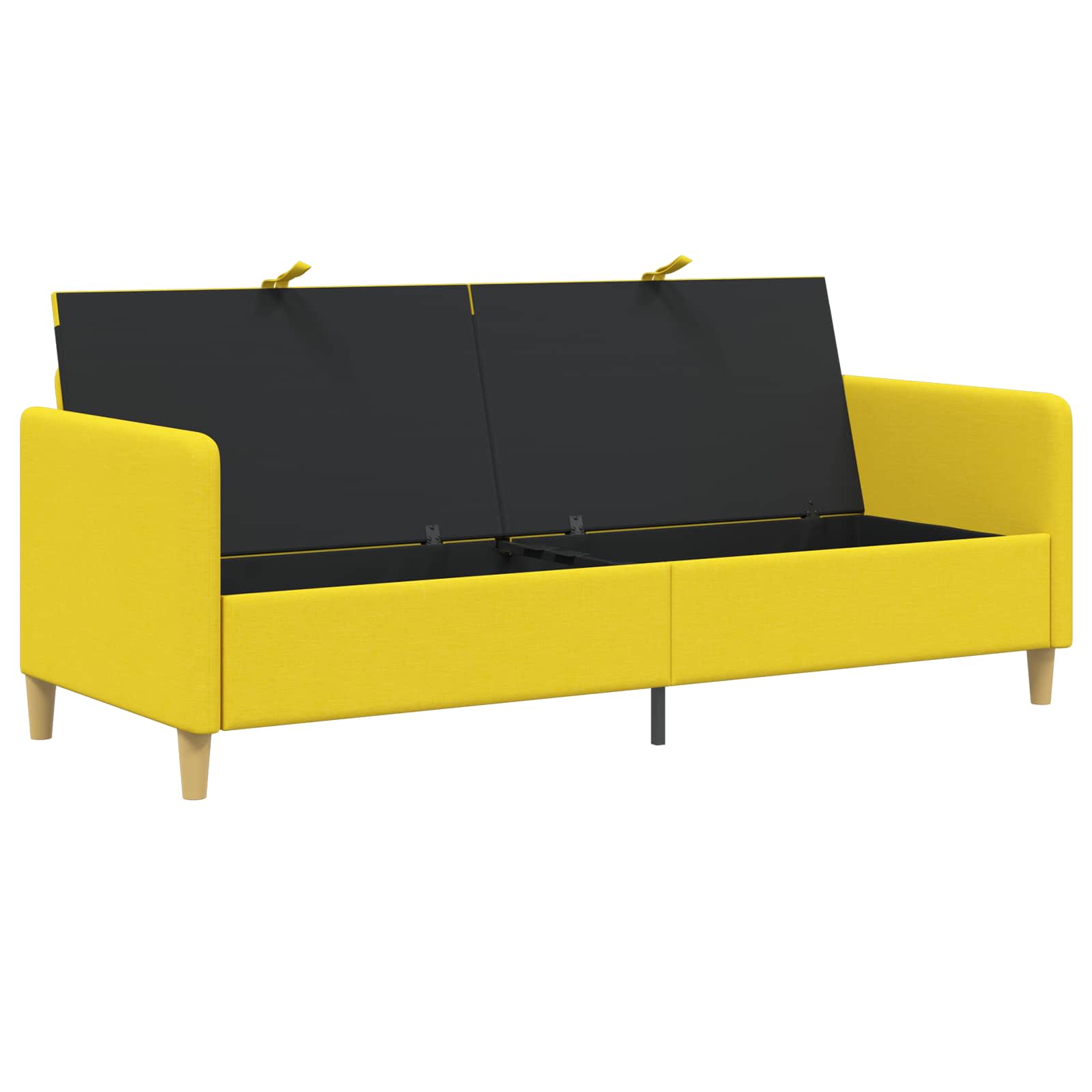 vidaXL Sofa z miejscem do przechowywania Jasnożółty 192 x 78 x 87 cm