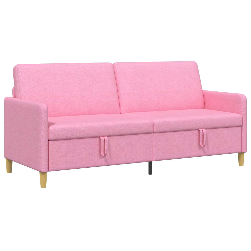 vidaXL Sofa z miejscem do przechowywania różowy 192 x 78 x 87 cm
