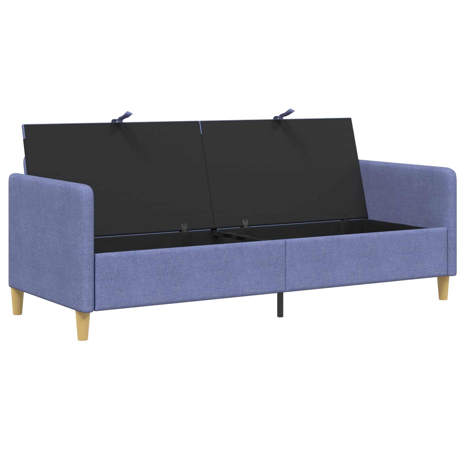 vidaXL Sofa z miejscem do przechowywania Niebieski dżins